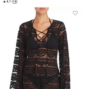 Chic Black Lace Cover-Up